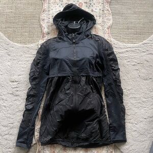 Lululemon Athletica Super Track Black Hooded Jacket